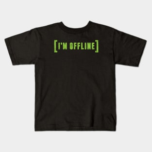 Introvert Online Gamer Humor - I'm Offline Kids T-Shirt